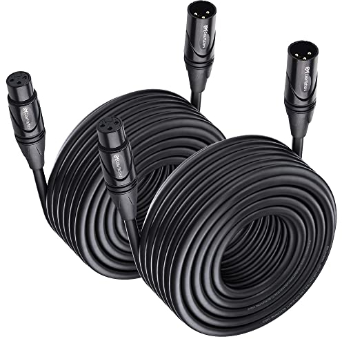 Cable Matters2-Pack, 50 Ft Male to Female XLR Microphone Cable