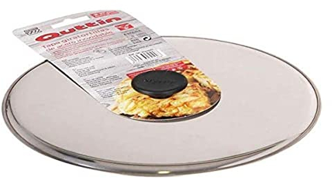 Quttin | Tapa Gira Tortillas 27 cm de Acero Inoxidable Resistente y Fácil de Limpiar con Pomo Anti-quemaduras - Tapa Gira Tortillas Diseño Resistente y Duradero