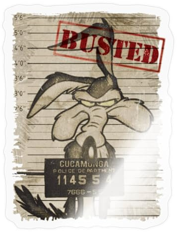 Looney Tunes Wile E. Coyote Busted Sticker Aufkleber
