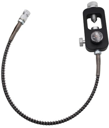 PCP Paintball Tank Scuba Tankfüllstation, HPA Tankfülladapter Ladesystem mit 4500psi Hochdruck-Teflonschlauch, kompatibel mit Standard-K-Ventil, J-Ventil und H-Ventil