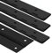 4Pack Heavy Duty Piano Hinge, 2 Open Width x 16 Continuous & Piano Hinges, 0.06” Thick Stainless Steel Piano Hinge with Holes, Black Stainless Furniture Hinges for Cabinet Door Cases Woodworking