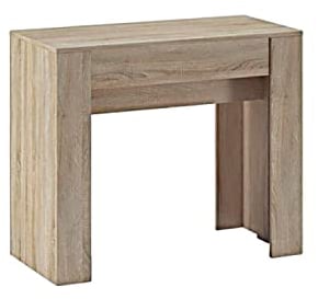 Skraut Home | Table Console Extensible jusqu'à 237 cm | 5 Positions Différentes | Dimensions Fermées : 78 X 90 X 50 cm | Chêne | Idéal pour Votre Salle À Manger, Salon Ou Bureau