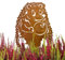 Terma Stahldesign Rostfigur Gartenstecker Igel groß mit Spieß Herbstdeko tolle gartendeko aus Rost-Metall, deko rostoptik, Rostfiguren Tiere, Herbstdeko rost