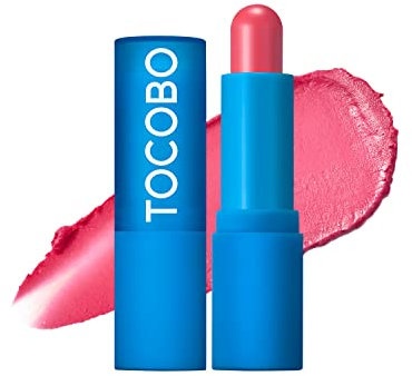 TOCOBO Powder Cream Lip Balm 032 Rose Petal 0.67 oz / 19g | Soft Matte Velvet Type Vegan Lip Balm & Creamy Powder Texture without Exfoliation