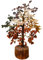 Steinfixx® - Exklusiver sehr grosser 7 Chakra- Lebensbaum (Reichtumsbaum) mit 500 Steinen - Handarbeit - 30x20cm - 450-500 Gramm