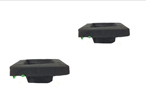 Pondh2o Floating Aquatic Water Garden Pond Planter Basket, Floating Plant Baskets Kit 25cm and 35cm (10 & 14) Square, Floatable Pond Plant Islands for Ponds and Water Features | Value 2 Pack