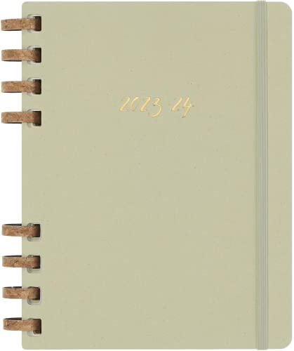 Moleskine Akademischer Monatsplaner 2023 -2024, 12-Monats-Wochen-und Monatsplanner, Universitätskalender mit Festem Einband, Größe: XL 20 x 25 cm, Crush Kiwi