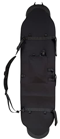 Dickly Outdoor-Ski- und Snowboardtasche, weiche Hülle mit abnehmbarem Riemen, Dehnbare, wasserdichte Ausrüstung für Flugreisen, Rucksack-Schutzhülle, 160cm