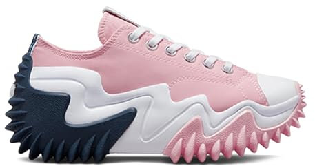 Converse Run Star Motion Ox Baskets à plateforme, Rose lever du soleil/bleu marine/blanc, 7 Women/5.5 Men