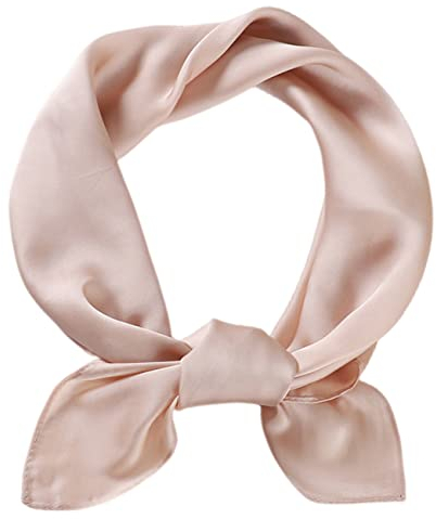FAIRYGATE Tuch Seide Schal Pink Damen Gefühl Halstuch Frauen Elegant Seidenschal Seidentuch Scarf Bandana Taschentuch Ansatz Handgelenk Kopftücher A2307