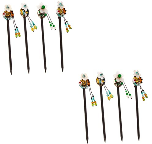 8 Pièces épingle à cheveux de curling broche chignon rétro de cheveux japonaises épingle à cheveux japonaise accessoires pour cheveux chinois porte-chignon Costume marche