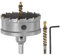sourcing map Scie cloche en carbure TCT de 80 mm de diamètre pour acier inoxydable, métal, alliage d'aluminium, cuivre, laiton, plastique, avec embout central supplémentaire