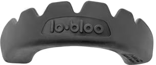 lobloo SLICK Zahn-/Mundschutz Kampfsport für Hoch-Kontakt-Sport wie MMA Hockey Fußball Rugby, Dual Density Mouthguard mit doppelter Dichte, Eine Größe für Herren Damen Kinder ab 10-13 Jahre, Schwarz