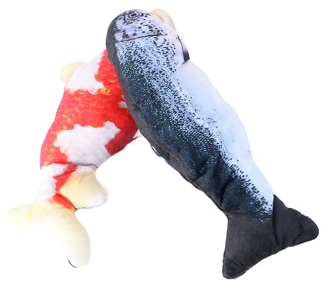 DOITOOL 6 STK Simulation Elektrischer Fisch Katzenspielzeug Mit Katzenminze Lebendiges Katzenfischspielzeug Floppendes Fischspielzeug Haustierspielzeug Spielzeuge Plüsch Karausche