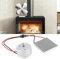 DollaTek Fireplace Fan Motor & Power Generation Sheet, Chimney Fan Accessories Stove Fan Replacement Kit for 4-Blade Heat Powered Wood/Log Burner