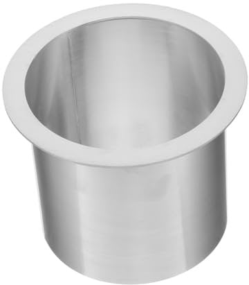 Stainless Steel Round Countertop Trash can Lid, Hidden Waste Chute Ring for Kitchen, Small Metal Wastebasket Lid, Easy to Install, Space-Saving Design, Silver