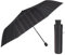 PERLETTI Nadelstreifen Regenschirm Herren mit Manueller Öffnung - Schwarzer Taschenschirm Sturmfest Kompakt Windsicher - Herrenschirm Schirm Jungen mit Streifen - Durchmesser 97 cm (Orange Linie)