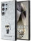 CG Mobile Karl Lagerfeld KLHCS24LGCNPSG Hülle für S24 Ultra S928 Silber hardcase Fixed Glitter Ikonik Logo Metal Pin