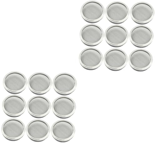 INOOMP 18 Stk sprießen kann Deckel für Salatsprossen Keimsiebdeckel bio keimsprossen Keimsieb für Einmachgläser sprießende Deckel Keimglas Teilt Startseite Rostfreier Stahl Einmachglas