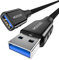 MOGOOD USB 3.0 Extension Cable 1M, USB A Male to A Female Extender, Supports 5Gbps High Speed Data Transfer, USB Extender Cord Compatible with lights, PC, laptop, tablet, Macbook