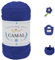 CAMAL Fettuccia per Borse a Uncinetto, 400g x 120m Filato Grosso per Borse Uncinetto Elastico Filo Grosso Fettuccia per Borse, Artigianato, Decorazioni Casa (Blu reale)