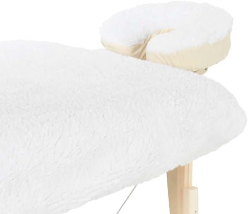 Fleece Spannbezug für Massageliegen, Liegenbezug, extra weich, Waschbarer, hypoallergen, inklusive Kopfstützenbezug, 188cm x 76cm, 2,5cm dick - Massage-Zubehör (Deluxe)