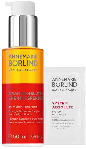 ANNEMARIE BÖRLIND ORANGENBLÜTEN ENERGIESPENDER (50ml) + Gratis SYSTEM ABSOLUTE Glättende Augencreme im Sachet - Bei Müder Und Fahler Haut - 2-Phasen-Pflege Für Vitalität Und Spannkraft