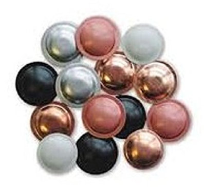 Coprivite Cappellotto Borchia Sigilla testa delle viti d.25mm 100pz (Rame)