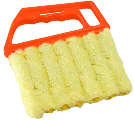 Window Blind Cleaning Brush Ceiling Fan Louver Duster Reusable Handheld Sweeper Housekeeping Tools Households Office Accessories Orange