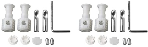 Myqqhbs 2X Wall Hung Toilets Fixing Kits Fixing Screws Fixing Bolts Universal Wall Mounting Toilet Seat Fixing Bolts Screws Set