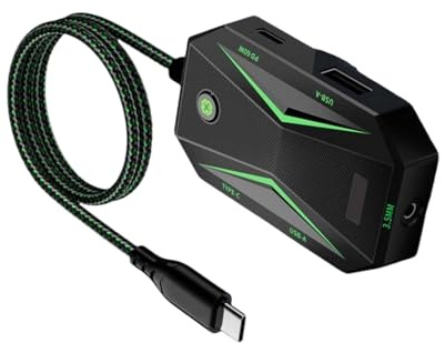 Générique Station d ' Accueil USB C 5 Ports pour Adaptateur d ' écouteurs GS4, Vitesse de 5 Gbit/s et câble de 70 cm de Large, Connexion d ' appareils, Station d ' Accueil pour écouteurs