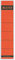 Leitz Rückenschild selbstklebend für Standard- und Hartpappe-Ordner, 10 Stück, 50 mm Rückenbreite, Kurzes und schmales Format, 39 x 192 mm, Papier, rot, 16430025
