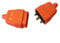 3 Pin 10A ORANGE Rubber Connector