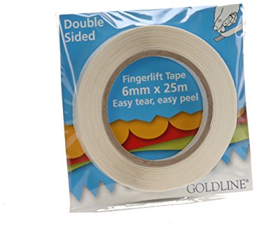 Clairefontaine GFT01Z Selbstklebeband (doppelseitig, geeignet für Passepartouts, 6 x 25 mm) farblos Klar