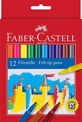 Faber-Castel Felt Tip Pens, Set of 12 Markers