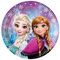 Procos 86755 – Assiettes Papier Disney La Reine des neiges Northern Lights (Ø23 cm), 8 pièces, Multicolore