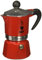 Bialetti Rainbow Caffettiera Colorata, Alluminio, Rossa, 1 Tazza, Rouge
