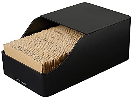 Mind Reader SLED-BLK Coffee Cup Sleeve Dispenser, Plastic, Black, 6 X 9.57 X 3.78