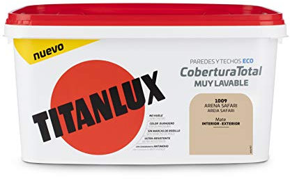Titanlux Cobertura Total pintura para paredes Arena Safari 4L