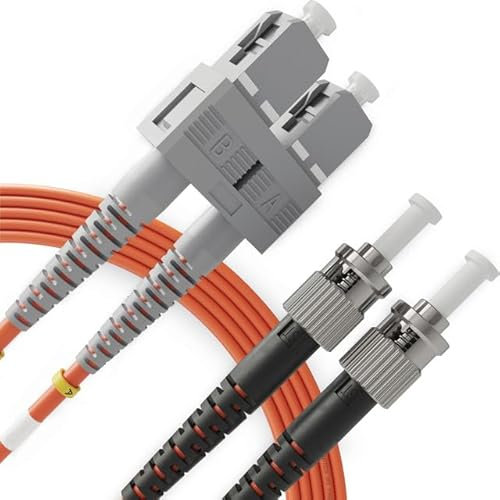 BEYONDTECH LWL Patchkabel SC ST OM1 - Glasfaser Multimode Duplex (2 Meter) UPC/UPC - 62.5/125 (LSZH)