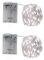 BXROIU 2 x 50er Micro LED Lichterkette Batterie betrieb 3 Programm mit Timer Auf Silberdraht für Party, Weihnachten, Halloween, Hochzeit Deko (Kaltes Weiß, 5 metre 2 Stück)