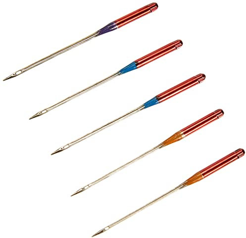 Parodi & Parodi 822R, 5 2020 für Nähmaschine, Singer für Textilien aus Baumwolle 3 Größen 80/11, 2 Nadeln Gr. 90/14, 1 Nadel Mis.100/16 Art.689 Parodi, grau, Unica