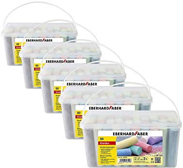 Eberhard Faber 526550 - Straßenmalkreide, 50er Eimer (50er Eimer | 5 Eimer)