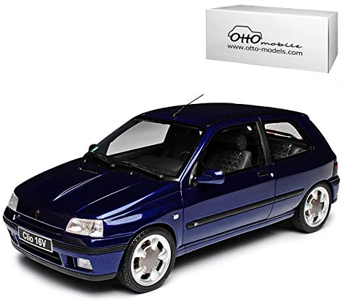 Renautl Clio I 1. Generation Phase II 3 Türer Blau 1990-1998 Nr 744 1/18 Otto Modell Auto