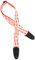 Gretsch® Alternating Orange Penguins Strap, White