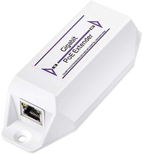 Cudy PoE10 Gigabit PoE+ Extender, 1 Port 10/100/1000Mbps, PoE Verstärker, Repeater, Wandmontage, Daisy Chain, entspricht IEEE 802.3at / 802.3af, Plug and Play