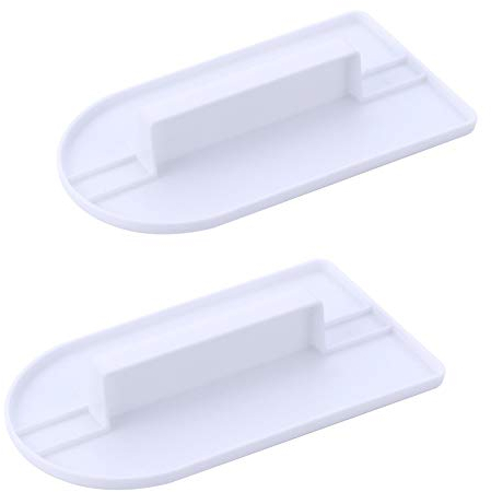 2 piezas de crema fondant Cake Paleta de tratamiento de superficie de la torta Herramienta de Fondant Cake Scraper Cake Smoother Herramienta Accesorios para hornear Pulidor de plástico suave
