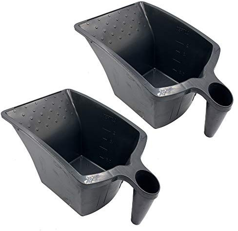 Paint Jug Kettle with Handle Easy Grip Decorating Pot with up to 2 Litre Capacity (Pack of 2)