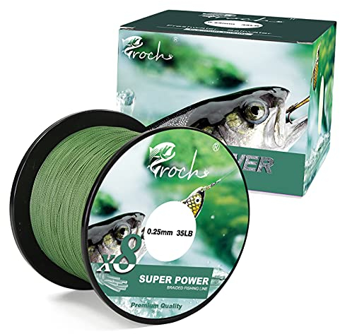 Lenza da pesca intrecciata, 8 pezzi, 300 m/500 m/1000 m, in polietilene, resistente allo sbiadimento, 0,1 – 0,3 mm, 14 – 45 lb