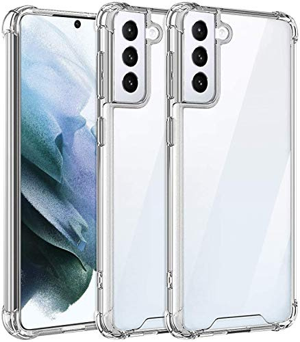 AVANA Kompatibel mit Samsung Galaxy S22 Hülle Durchsichtige Schutzhülle Case TPU Schale Cover Kratzfest Klar Bumper Kantenschutz - Transparent